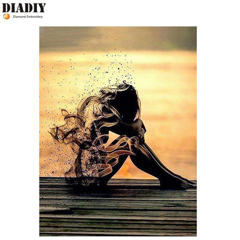Квадратная 5d алмазная живопись DIADIY с полным заполнением для творчества красивая