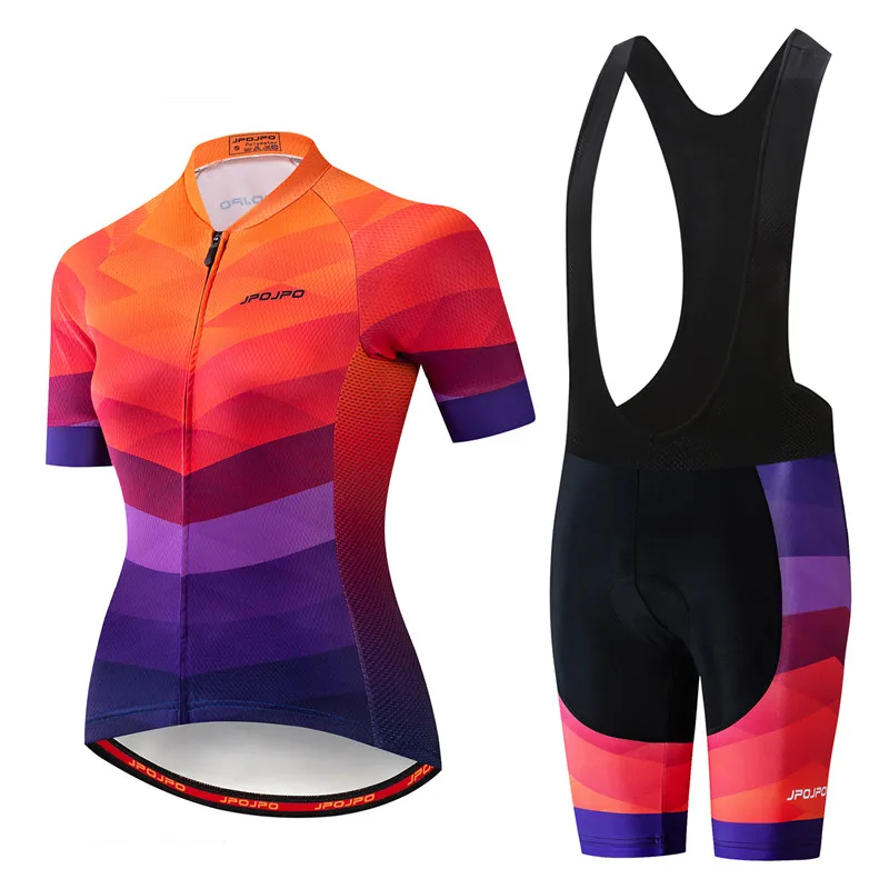 16 MTB велосипед Джерси нагрудник шорты набор Ropa Ciclismo maillot Женский Джерси для велоспорта велосипедный Топ рубашка Нижняя Женская одежда синий - Цвет: 16