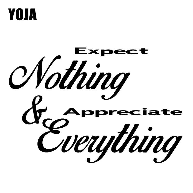 YOJA 58 см * 38 8 ожидать не ценим Everything Арт Декор PVCLiving Наклейка на стену в комнату W1-962 |