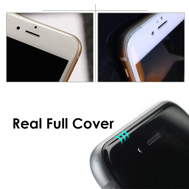 Фото NENUKA 4D вогнутый Премиум Закаленное стекло для iPhone 8 Plus полное покрытие Защитная NENUKA 4D вогнутый Премиум Закаленное стекло для iPhone 8 Plus полное покрытие Защитная