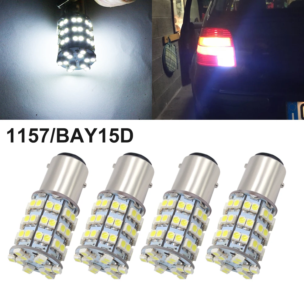 BAY15D LED 1157 P21/5 Вт 3528 60 SMD 60leds лампочка авто дальнего света постоянного тока 12В Белый