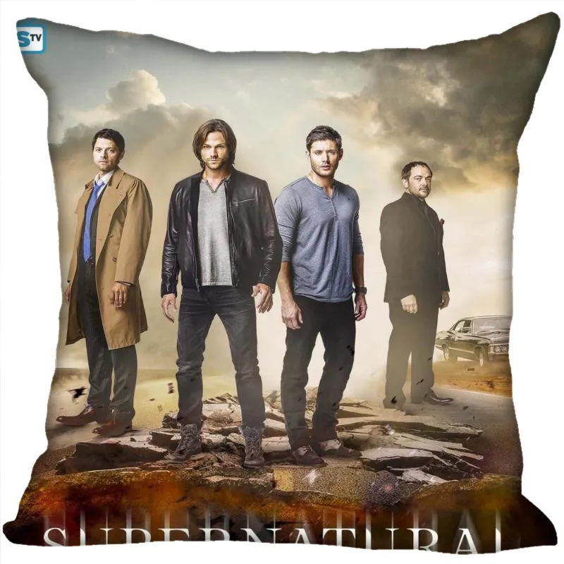Pillowcase 13 Наволочки на заказ для ТВ-шоу, сверхъестественная квадратная наволочка, Рождественская Наволочка на молнии, 40*40 см, 45*45 см(одна сторона - Цвет: Pillowcase 13