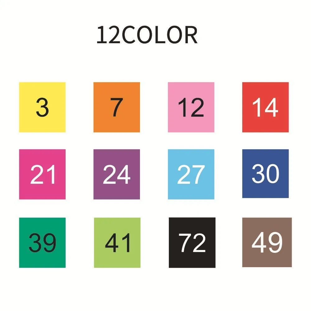Sta 12/24/36/48/80 Colors Dual Tips Brush Marker Pen 0.4mm Fineliner Watercolor Sketch Marker Pen For Drawing Manga Art Supplies - Color: 12 Colors Set