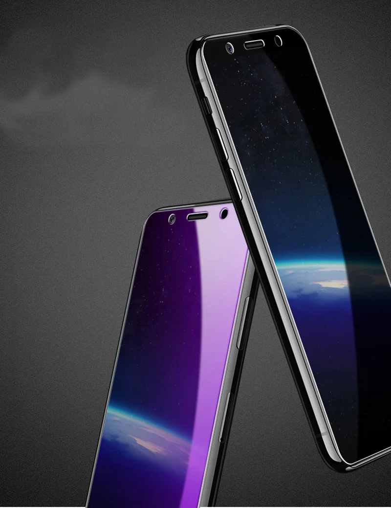EXUNTON Vivo V9 Anti-blue Purple Light 2.5D Tempered Glass for X21 X20 Plus X9 X9S Protective Screen Protector Film | Мобильные