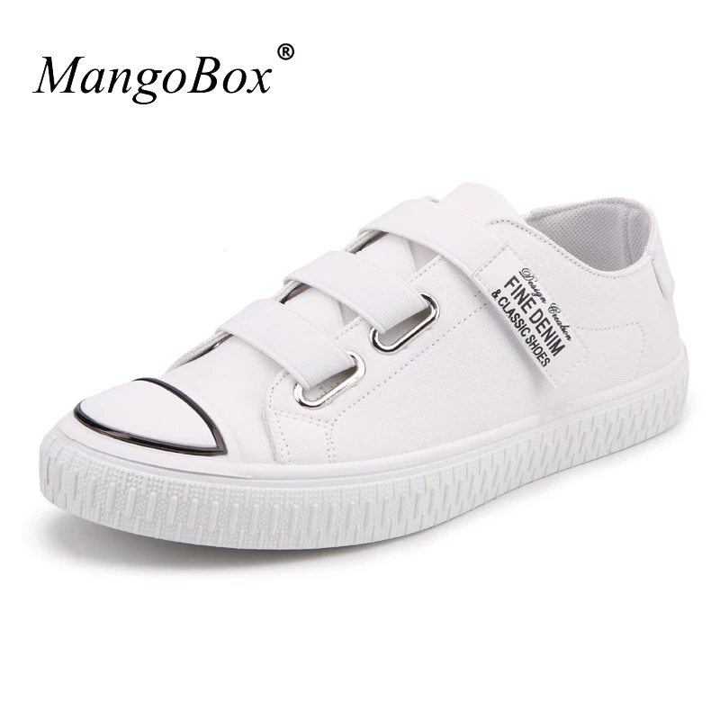 Black White Mens Canvas Footwear Loop Men Casual Shoes Solid Walking Mans Light Weight | Обувь