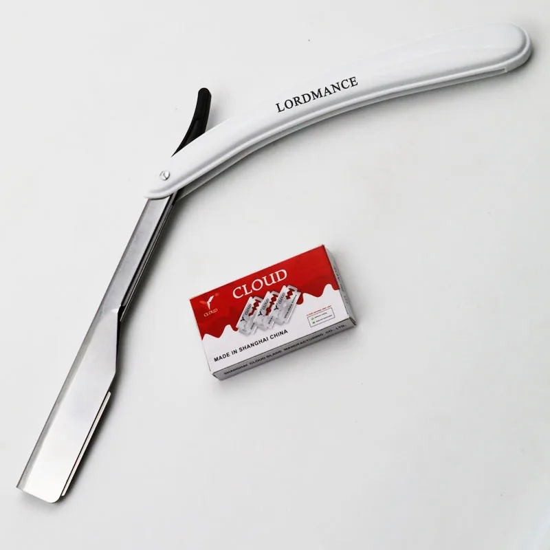 

1 set Men/Female Straight Barber edge Razors Folding Shaving Knife Hair Removal Tools With 10pcs Blades