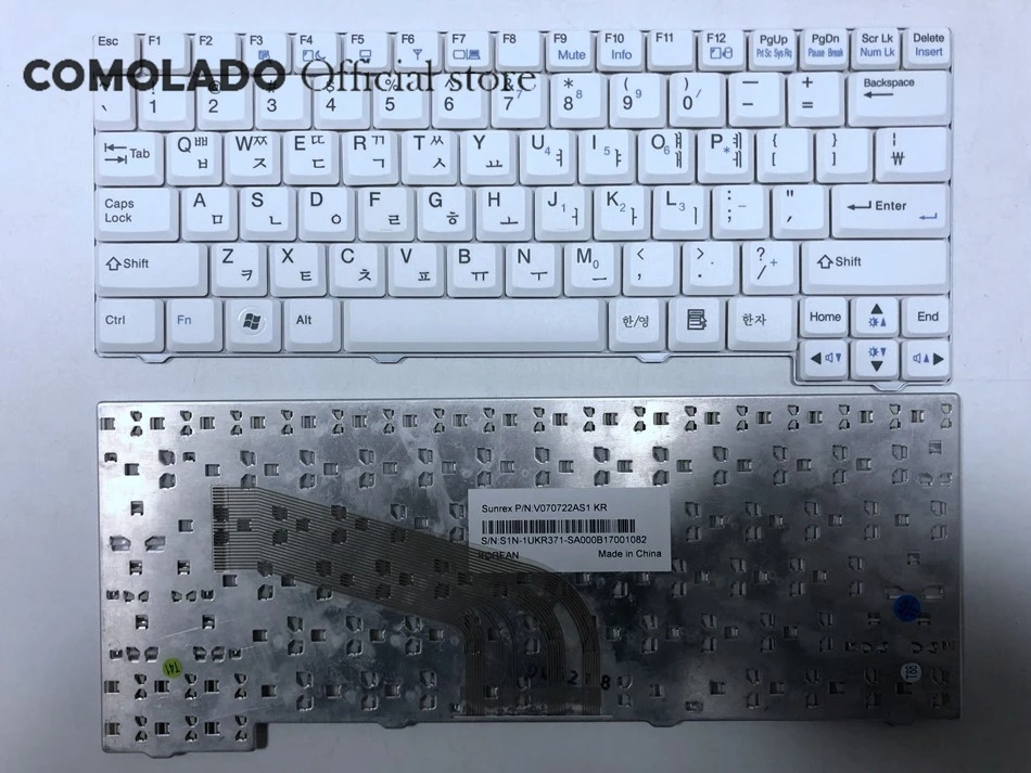 Корейский скандинавский бразильский ноутбук Keyboar для LG X110 X 110 V070722AS1 KR белая