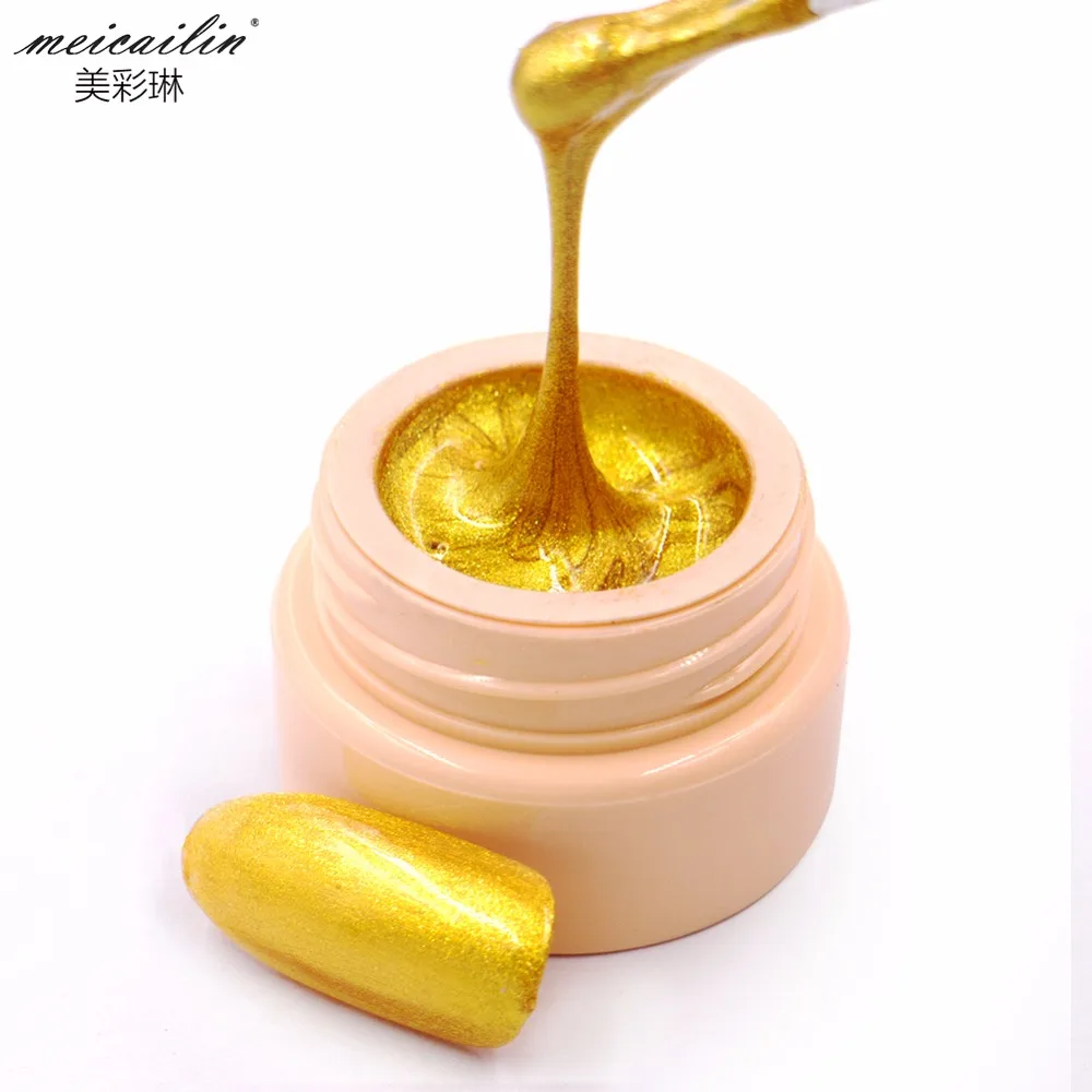 Meicailin 8 мл Искусственный лак для ногтей 12 цветов УФ гель маникюра DIY 3D модель