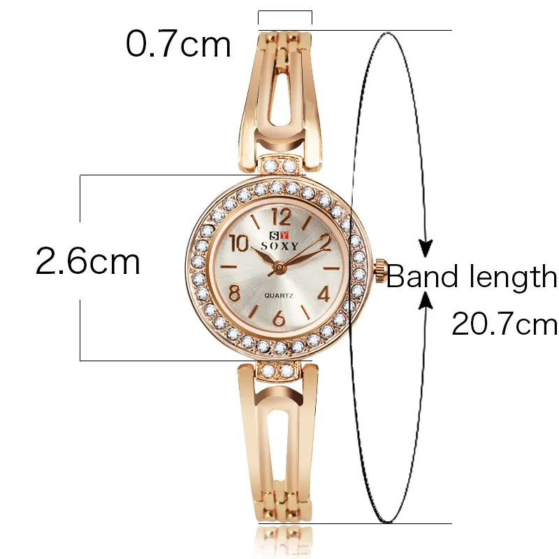 Новые женские часы модные со стразами роскошные розового золота relogio feminino reloj mujer