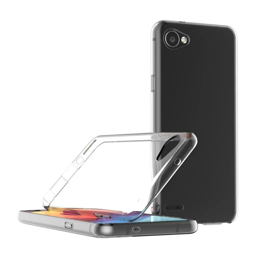 Прозрачный чехол для LG Q6 из мягкого ТПУ силикона гелевая прозрачная задняя Сумка