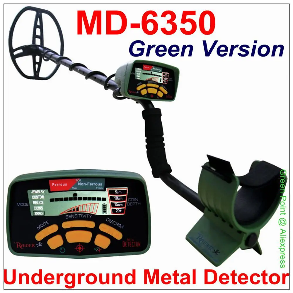 

New MD-6350 Underground Metal Detector Professional Green Gold Detector Digger Treasure Hunter Tools Electronic Measuring Finder