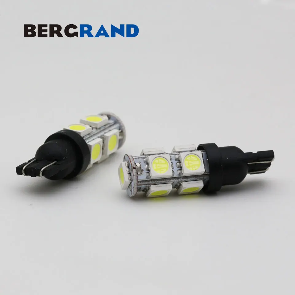 10 шт. T10 светодиодный белый лампочка 168 501 W5W светильник танкетка 5050 9SMD интерьерные