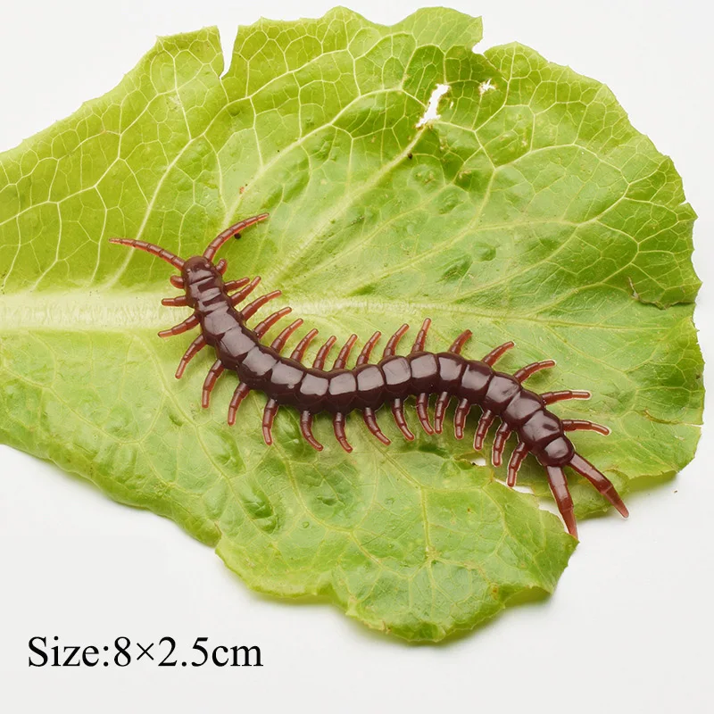 Поддельная сороконожка апрельский день дурака украшение для Хэллоуина страшные