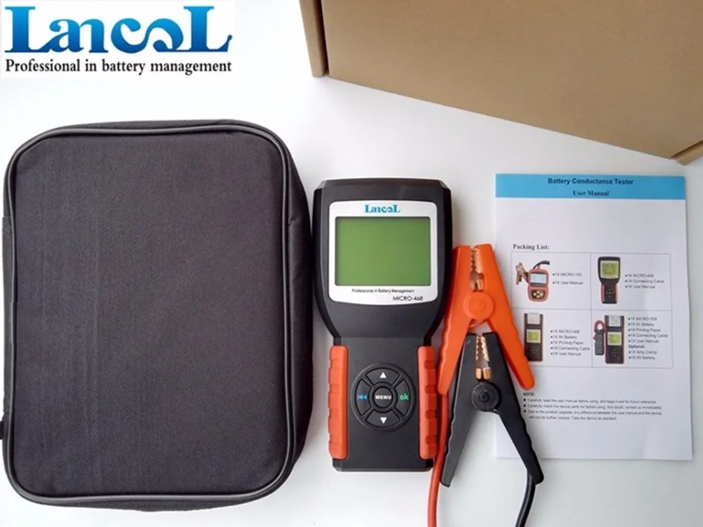 Тестер автомобильных аккумуляторов LANCOL многоязычный 12 В 2000cca|car battery tester|battery