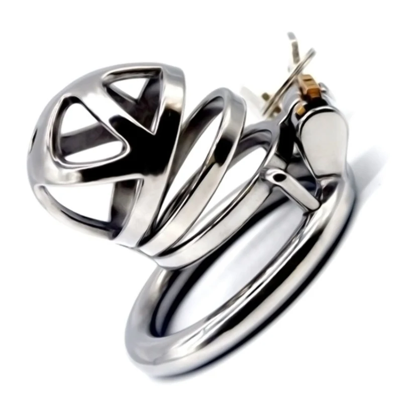 Нержавеющая сталь целомудрия Связывание устройство Cockrings Мужской целомудрие