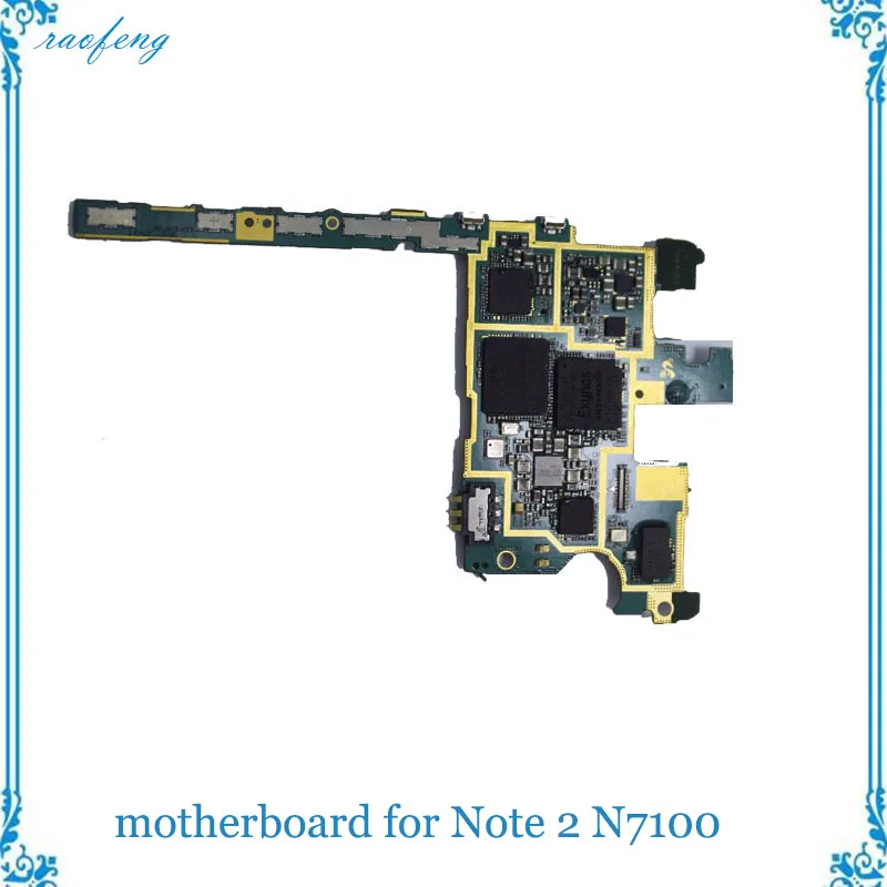 Оригинальная хорошо проработанная материнская плата Samsung Galaxy Note 2 N7100