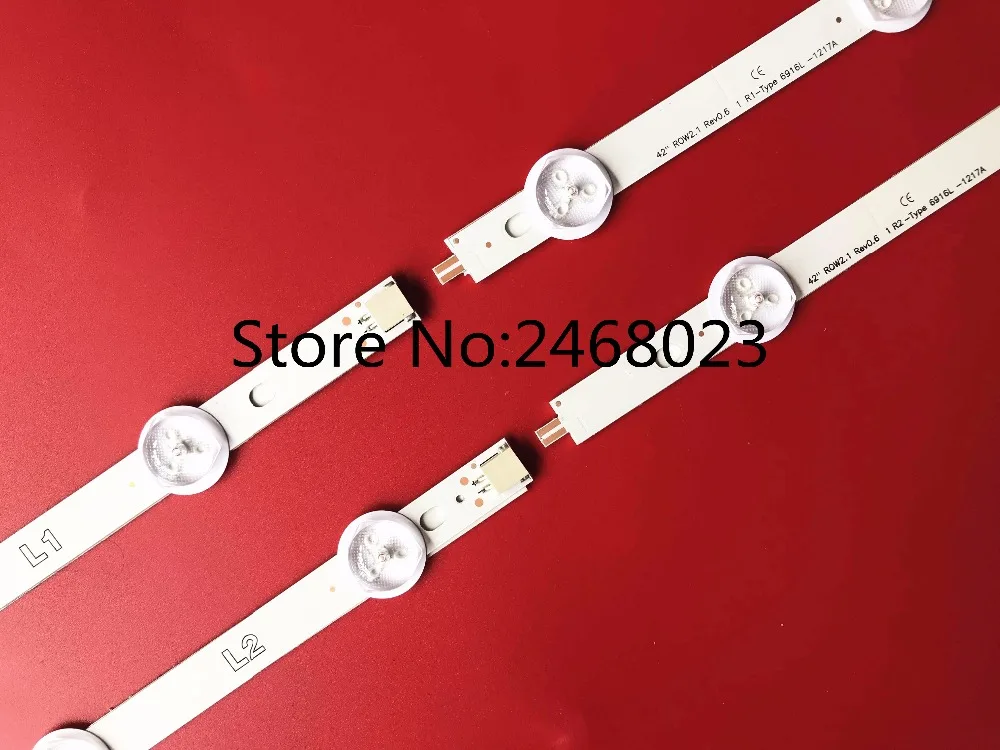 820 мм светодиодный Подсветка полоса для LG 42 дюйма ТВ 6916L 1338A 1339A 1340A 1341A