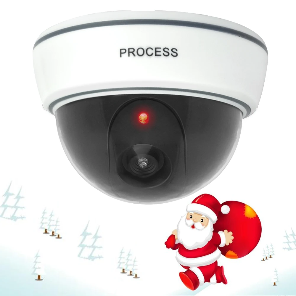 Для рождественской пустышки камера поддельный Купол CCTV Крытый Открытый светодио