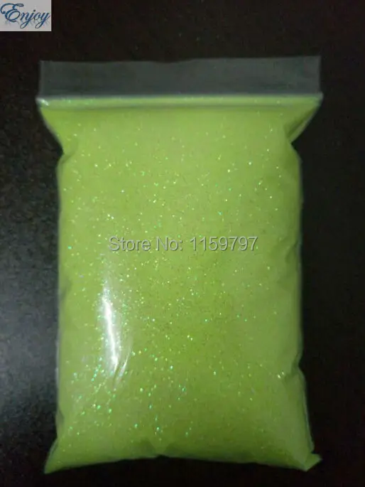 Оптовая продажа неоновый светильник желтый блестящий порошок для дизайна ногтей