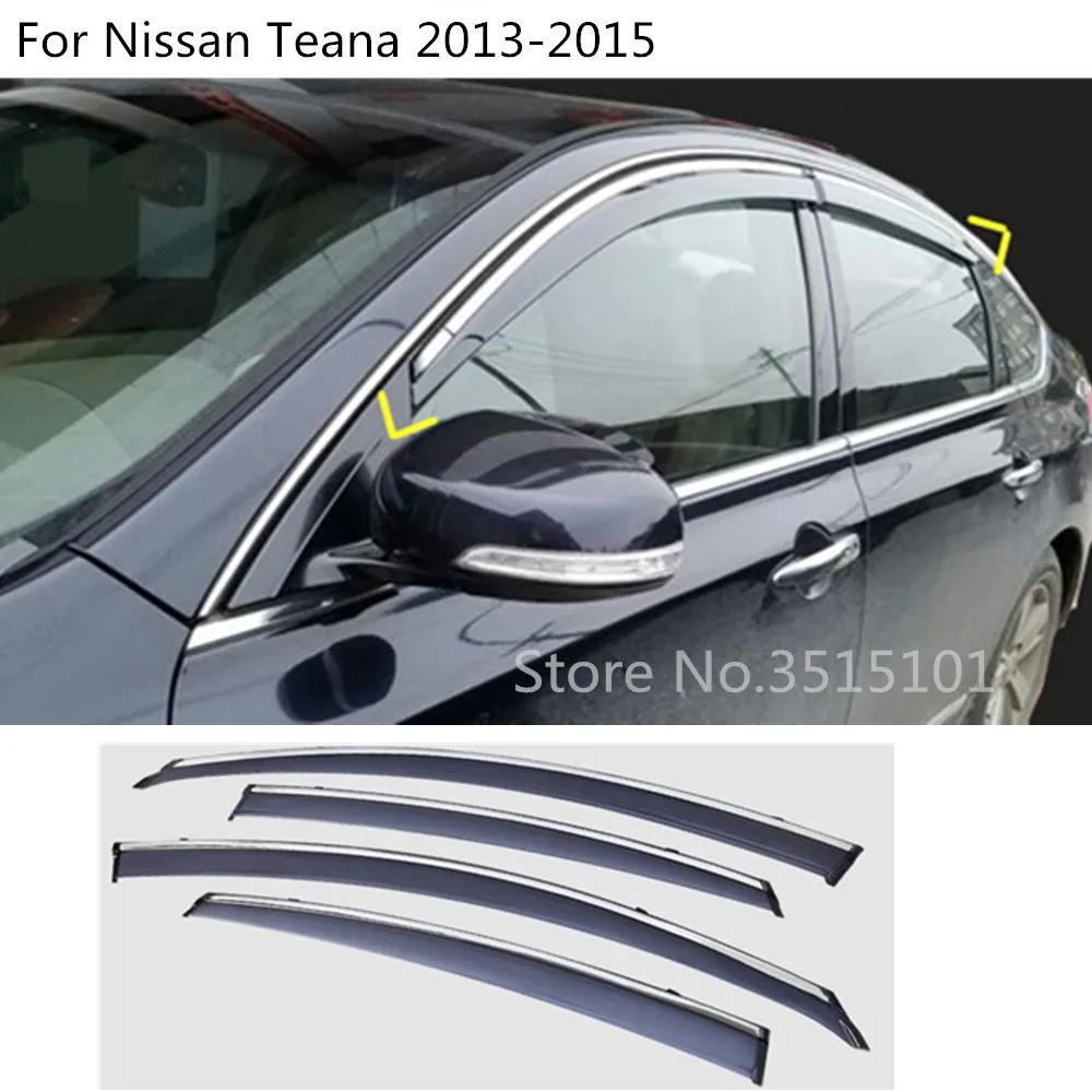 4 шт. пластиковые ветрозащитные стекла для Nissan Teana Altima 2013 2014 2015|Навесы и укрытия| |