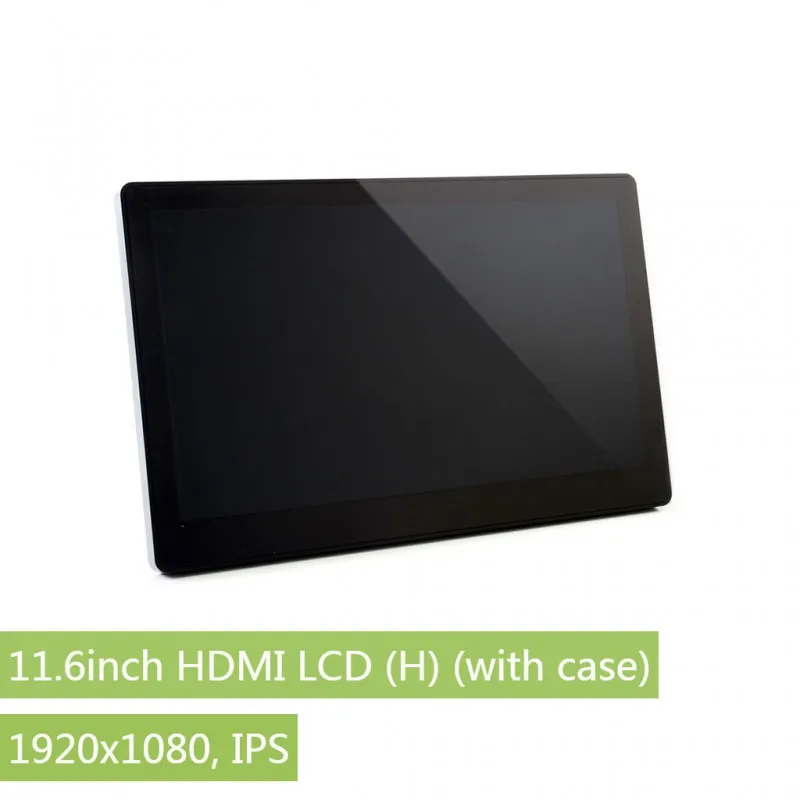 11,6 дюймовый ips экран с разрешением 1920x1080 HDMI выход емкостный сенсорный экран ЖК-дисплей для Raspberry Pi 3B+ BB Черный