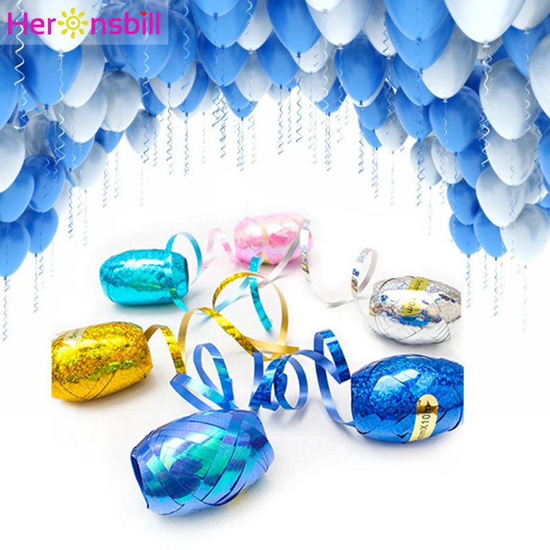 Heronsbill 6 шт. воздушные шары ленты Babyshower домашние вечерние украшения с днем рождения свадебные бальные аксессуары розовое золото Атлас