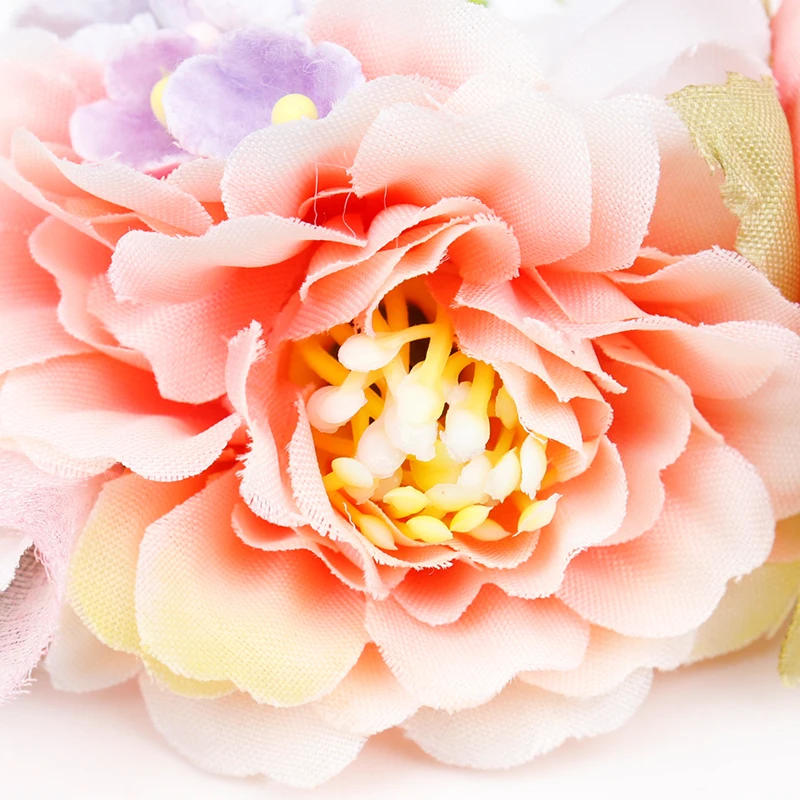 

Cute Girl Baby Toddler Infant Safety Elastic Nylon Headwear Artificial Flowers Headband Hair Bows Band Hair Accessories ZG070