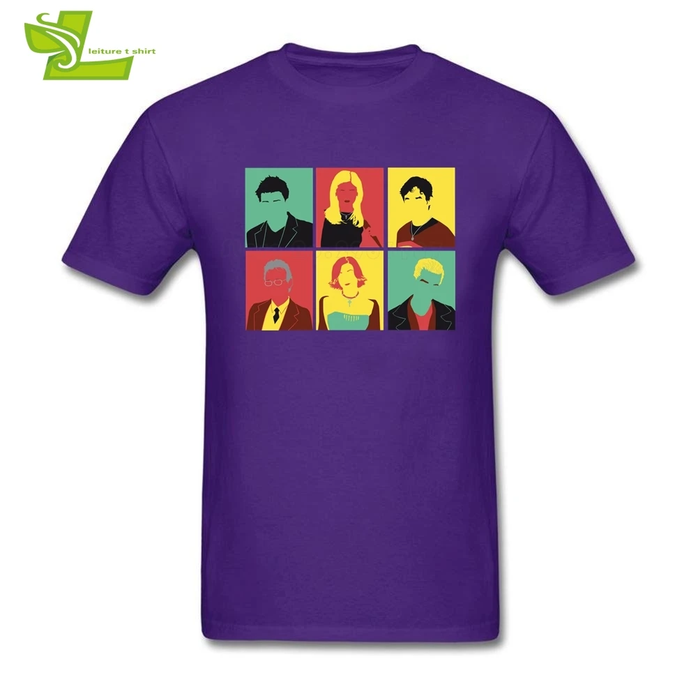 Buffy Pop Art Male T shirt Printed Summer Loose Tops Men's Short Sleeve Round Neck Tshirt Guys New Coming Simple Clothing | Мужская