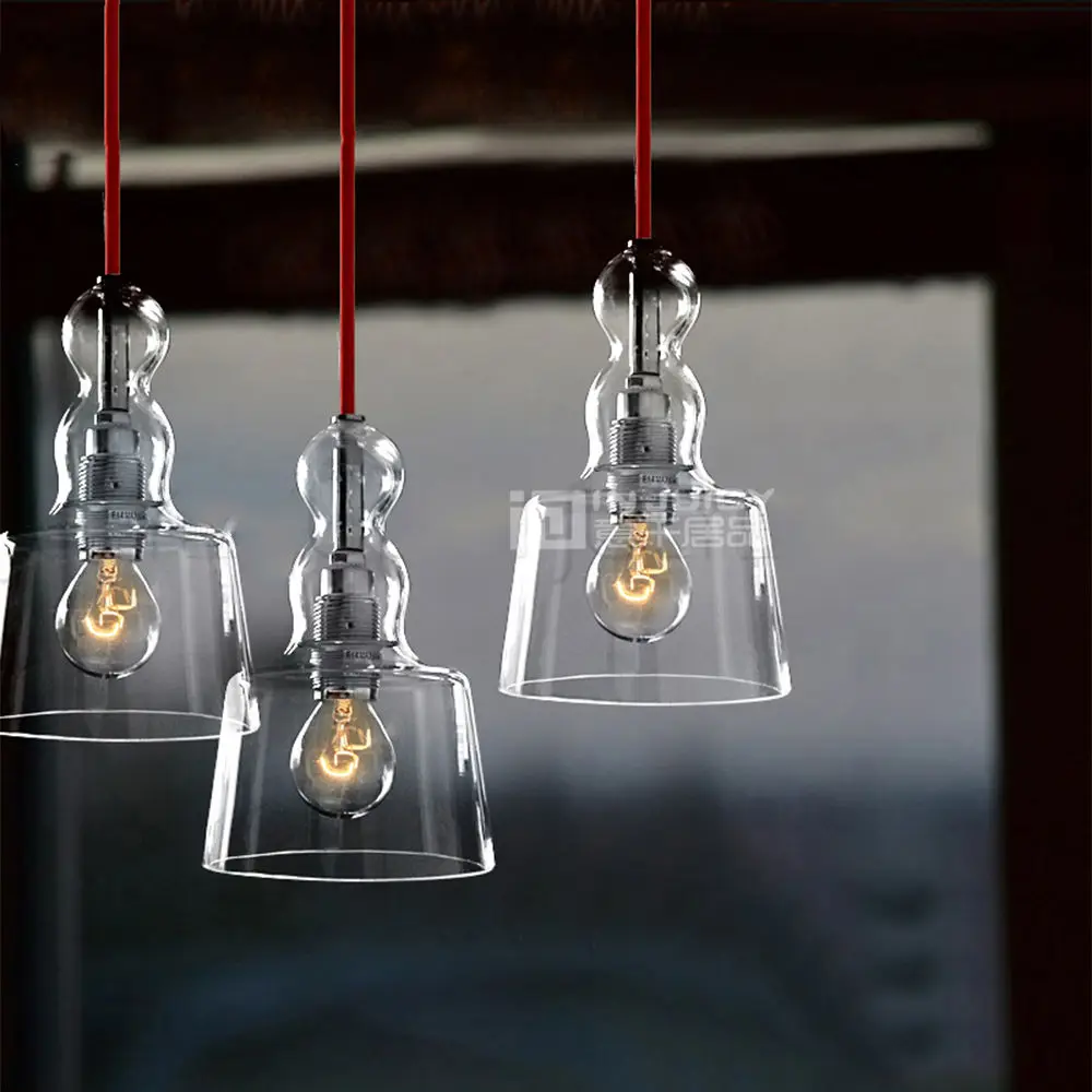 Американский стеклянный парфюм светодиодное освещение подвесной светильник Droplight Лофт коридор кафе бар