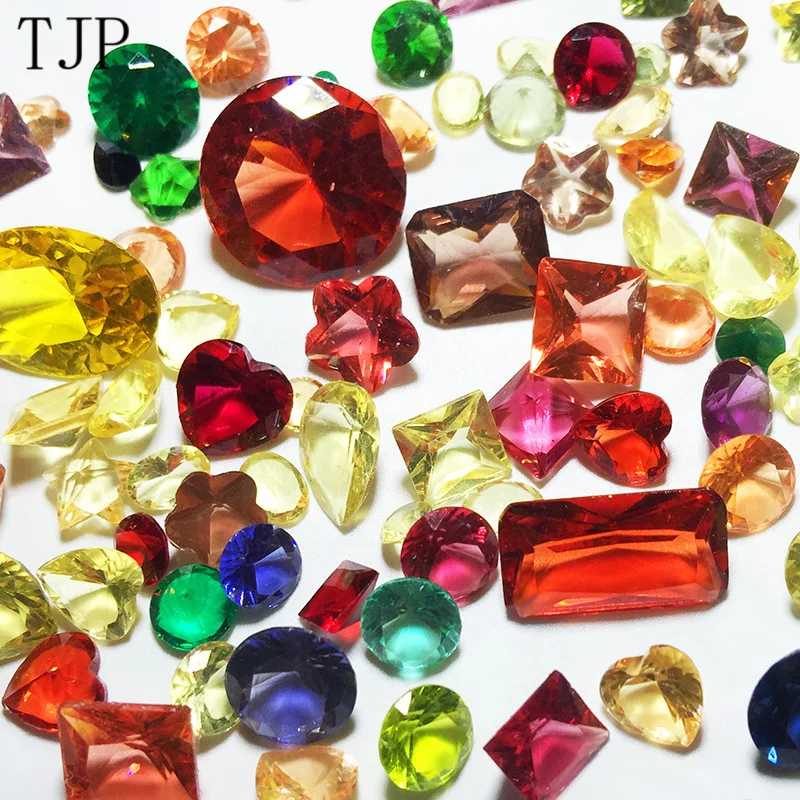 5 упаковок/партия акриловые алмазные драгоценные камни случайным образом