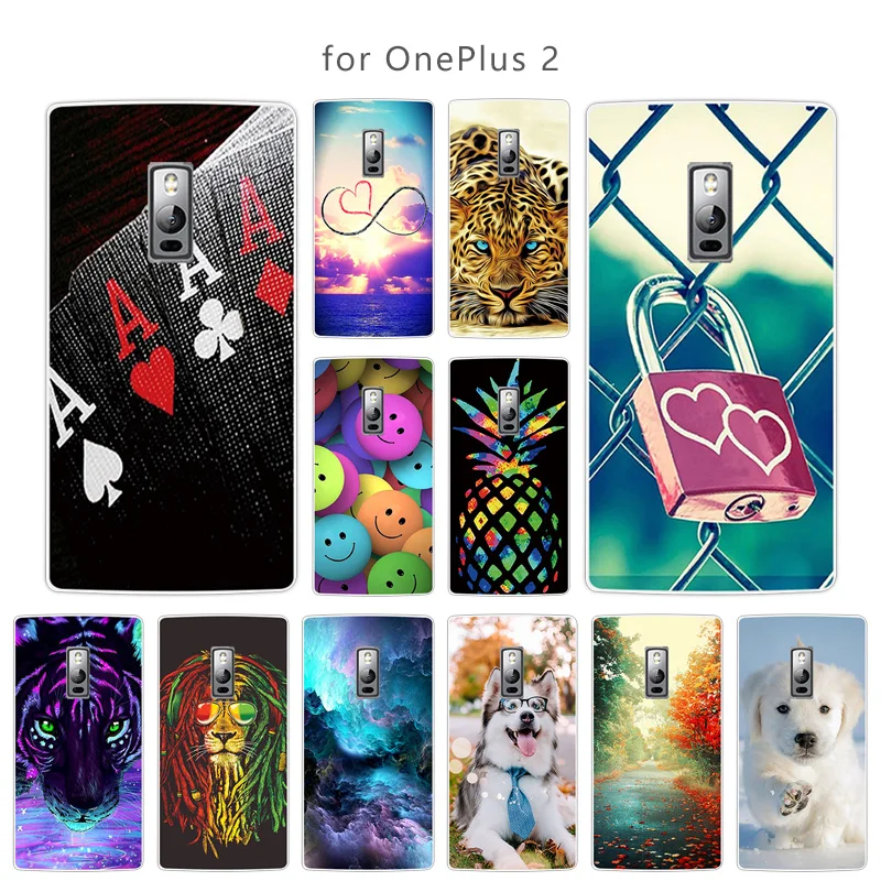 Для OnePlus 2 Чехол прозрачный тонкий мягкий ТПУ Skuli задняя крышка на заказ для One Plus Two