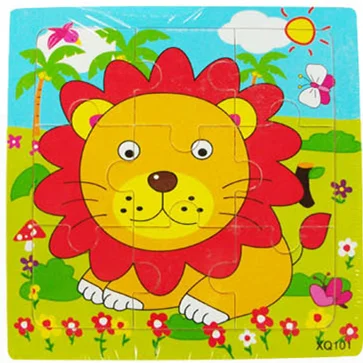 Обучающие деревянные игрушки Chanycore для малышей пазл-доска с животными жираф слон