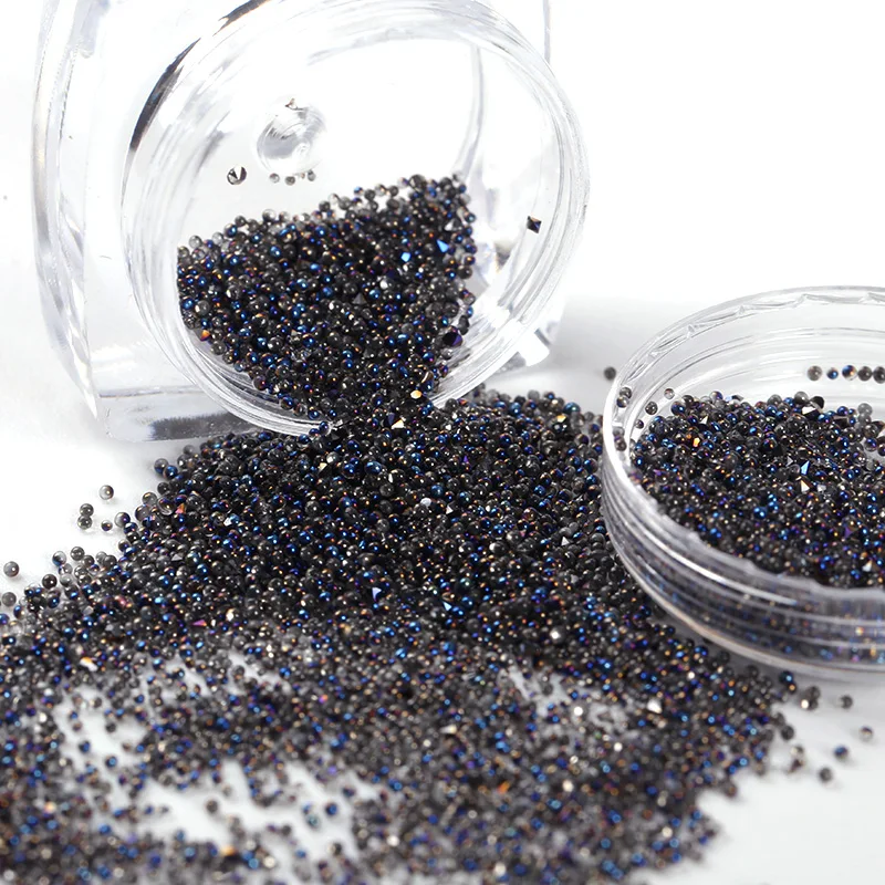 1Box 3D Glitter Nail Art Decorations Crystal Sand Gravel Design Manicure Gel Rhinestones Studs Strass Accessory PJ644 PJ646|strass accessories|nail