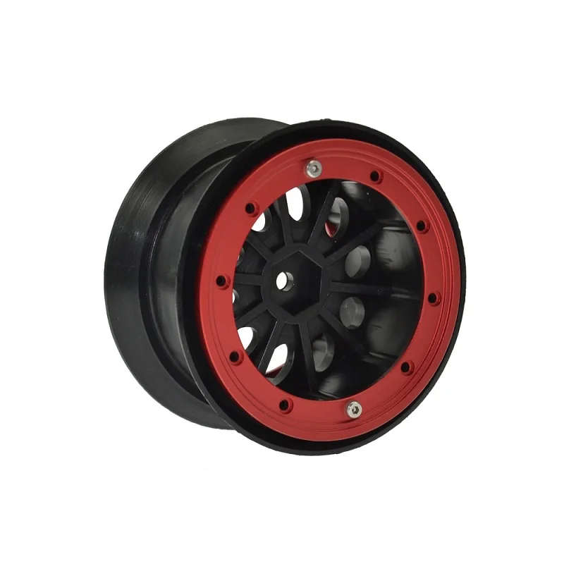 Красный 4 шт. RC Гусеничный 2,2 дюймов Beadlock колеса для 1/10 RC Рок Гусеничный осевой SCX10 TRAXXAS HSP 2," шины - Цвет: Красный