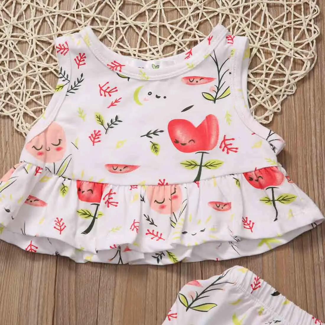 2017 0-24M 2PCS Newborn Baby Girls Bikini Suit Swimsuit Floral Print Swimwear Triangle Bathing Swimming Clothes Cute Beachwear | Спорт и