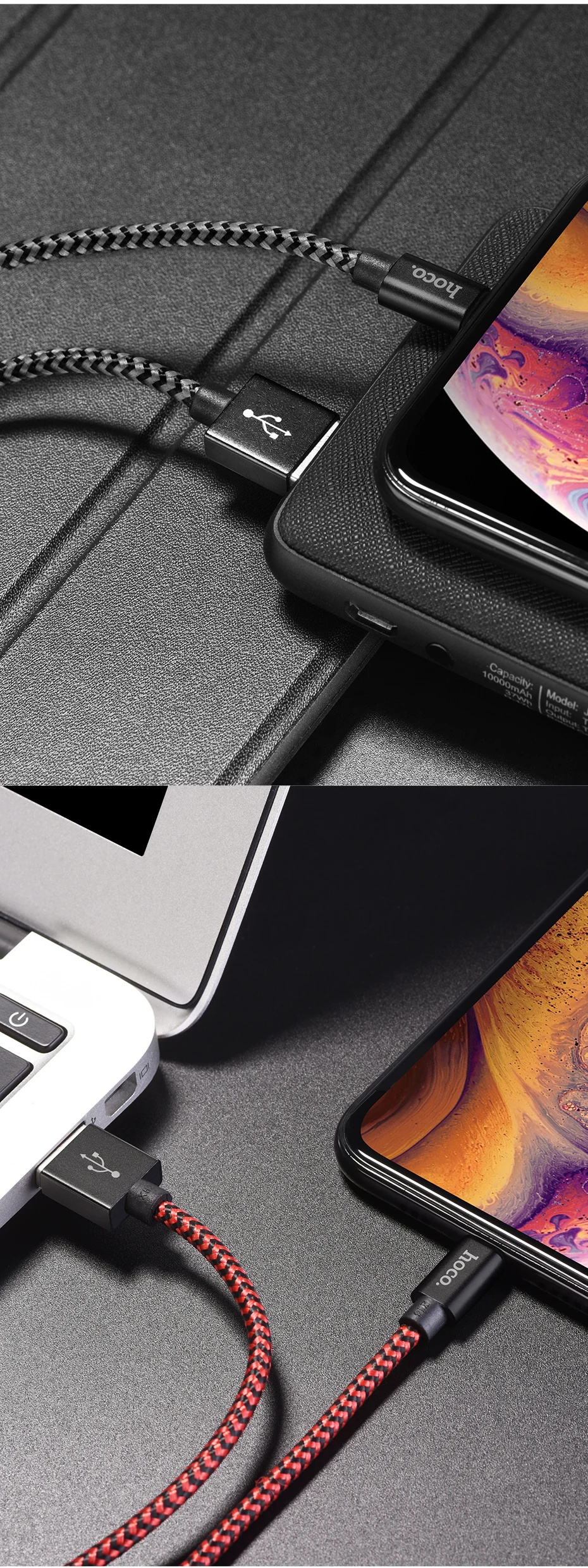 HOCO USB кабель для зарядки для iPhone 8 7 6 5S plus USB кабель 2A быстрое зарядное устройство кабель для передачи данных для iPhone X XS Max XR iPad кабели для телефонов