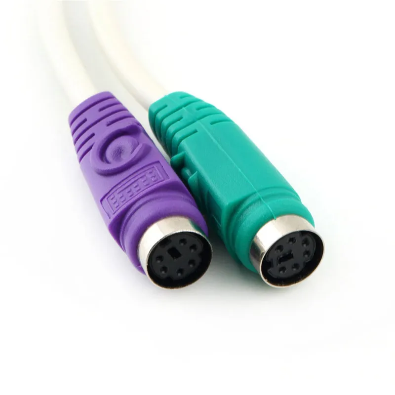 Y кабель USB для PS2 USB-To-PS2 компьютерная клавиатура и адаптер мыши |