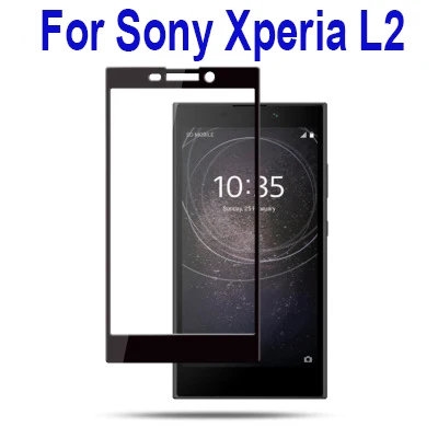 3D закаленное стекло для sony Xperia L2 полное покрытие экрана Защитная пленка