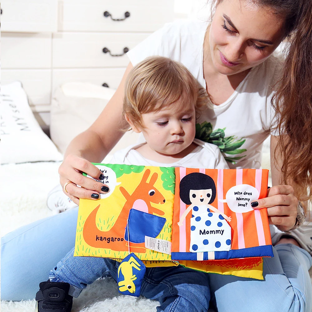 LoveCCD книги из мягкой ткани звук шелеста детская развивающая ранняя коляска