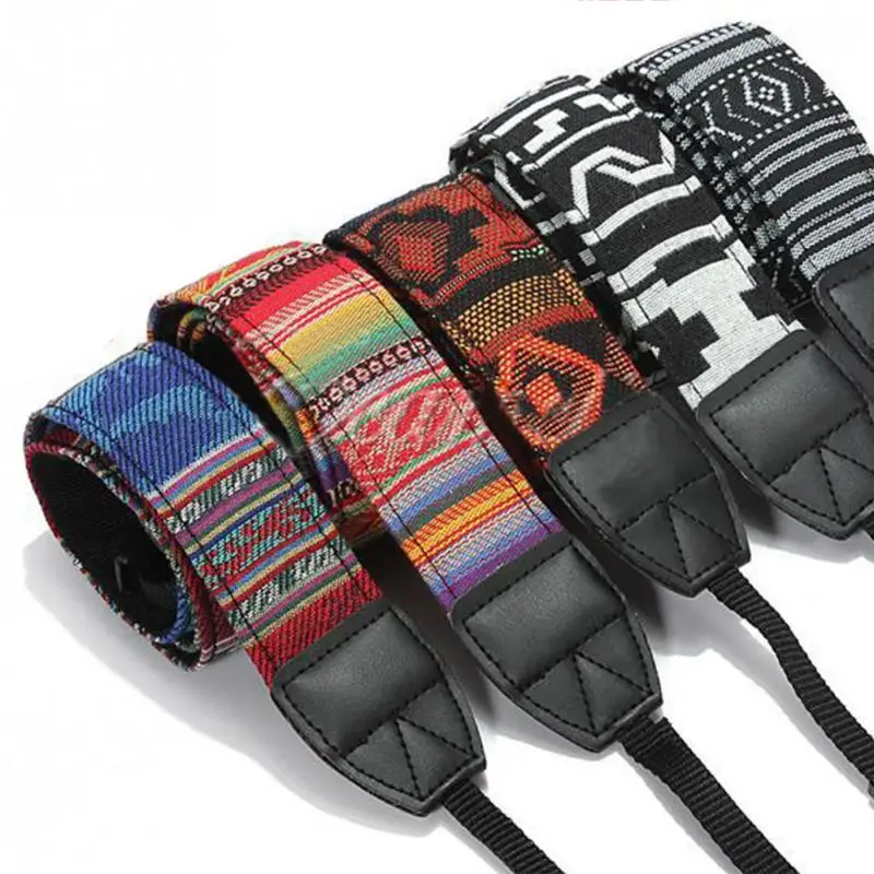 Ретро Винтажные трендовые стильные ремни для камеры тонкие подтяжки в полоску на
