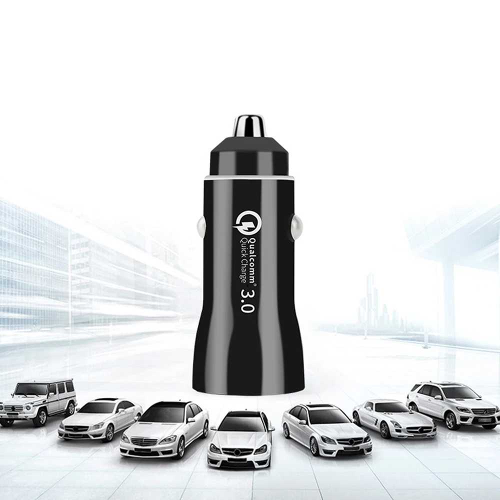 1 шт мини автомобиль Зарядное устройство 2 USB с двойным портом 3.1A адаптер быстрая