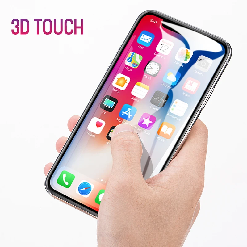 ROCK набор из 2 предметов закаленное стекло для iPhone X 9H прозрачная защита экрана