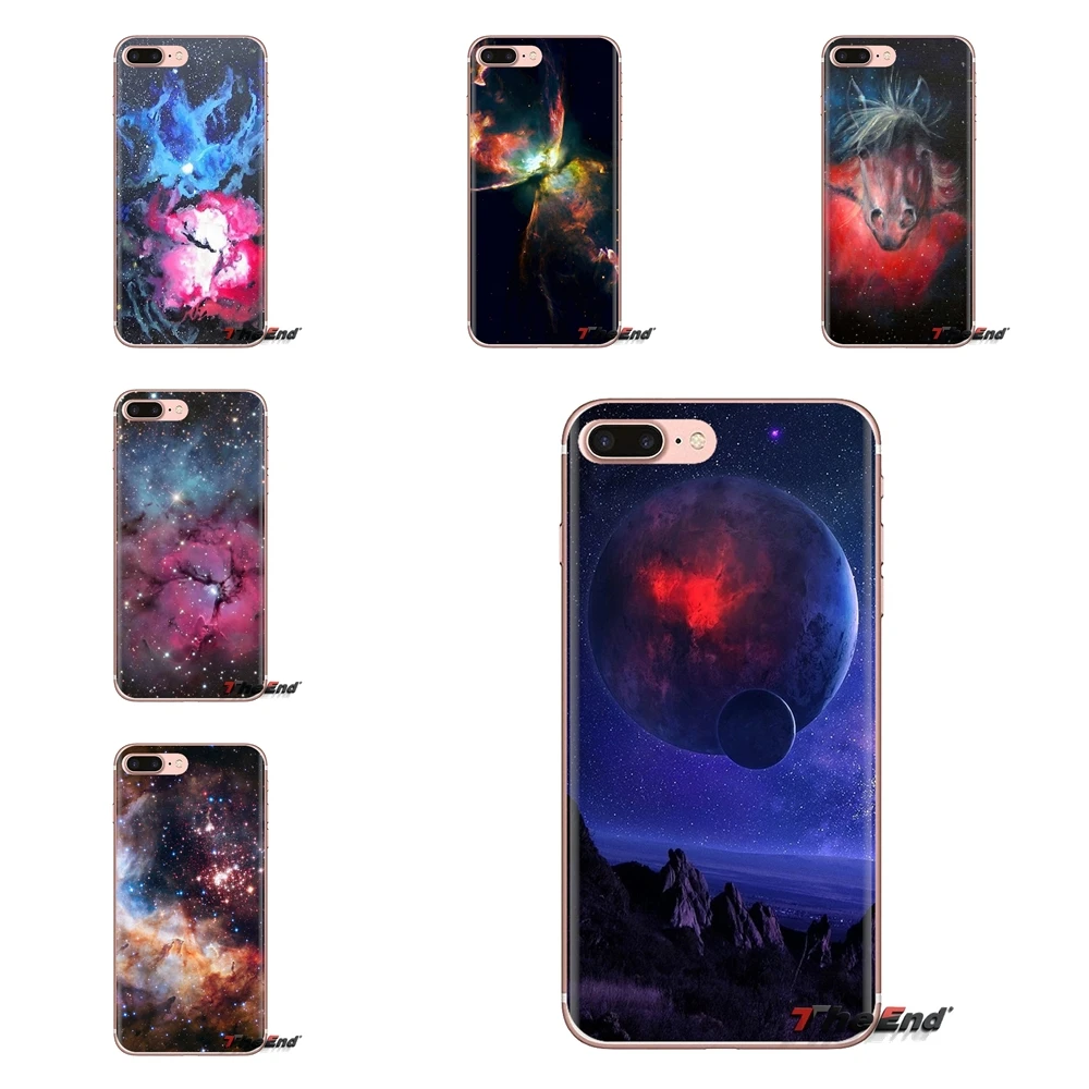 Прозрачный мягкий чехол для iPod Touch Apple iPhone 4 4S 5 5S SE 5C 6 6S 7 8 X XR XS Plus MAX triyota Nebula Moon Space -