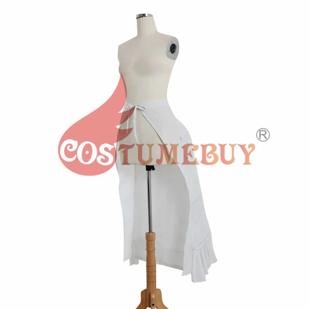 CostumeBuy для женщин рококо Викторианский гражданская война свадебное платье косплей подъюбник кринолин нижняя юбка белая клетка рамки Паньер суета