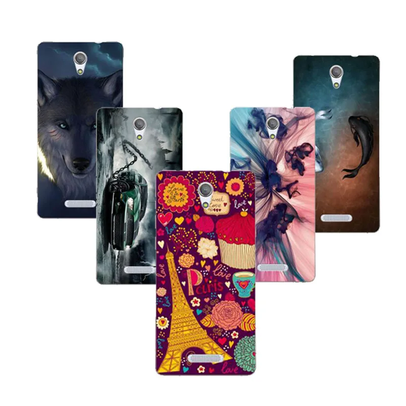 Чехол для телефона Highscreen Power Five Soft TPU с рисунком для Pro (5 дюймов) - мобильный чехол с задней стороны из кожи.