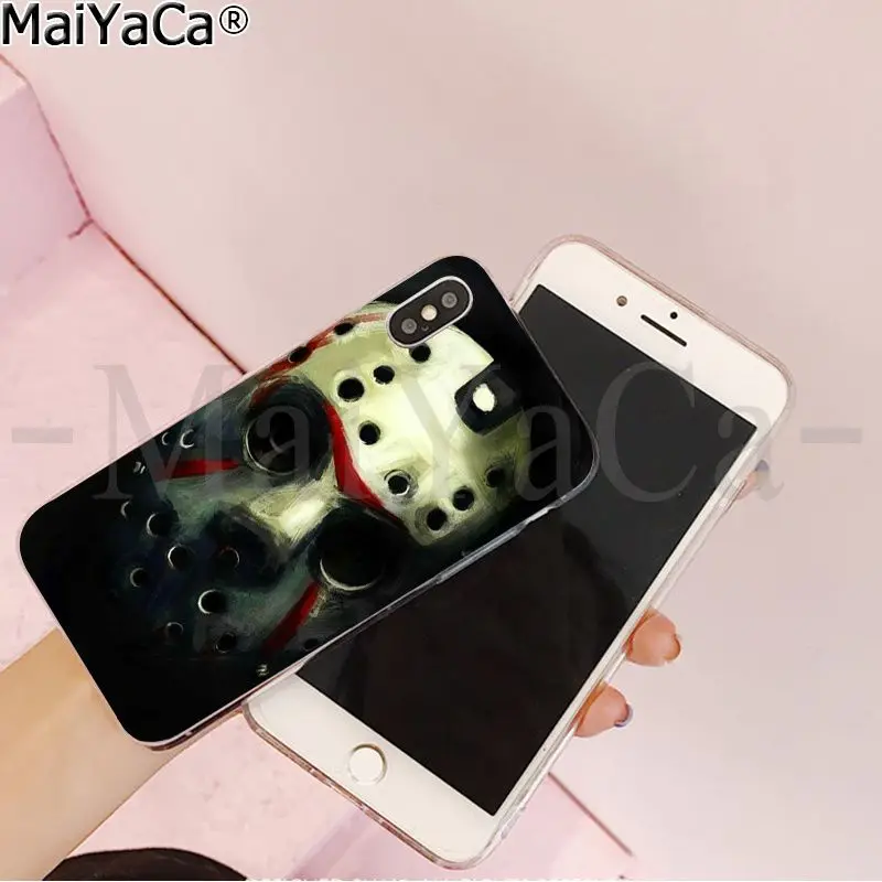 MaiYaCa Jason Voorhees Friday The 13th DIY красивый чехол для телефона, аксессуары для iPhone 8 7 6 6S Plus 5 5S SE XR X XS MAX