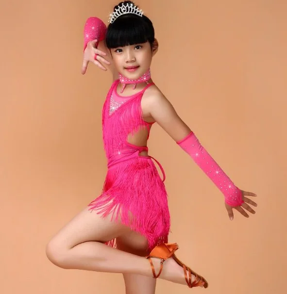 Новинка 2017 женское платье с бахромой и для латиноамериканских танцев блестками