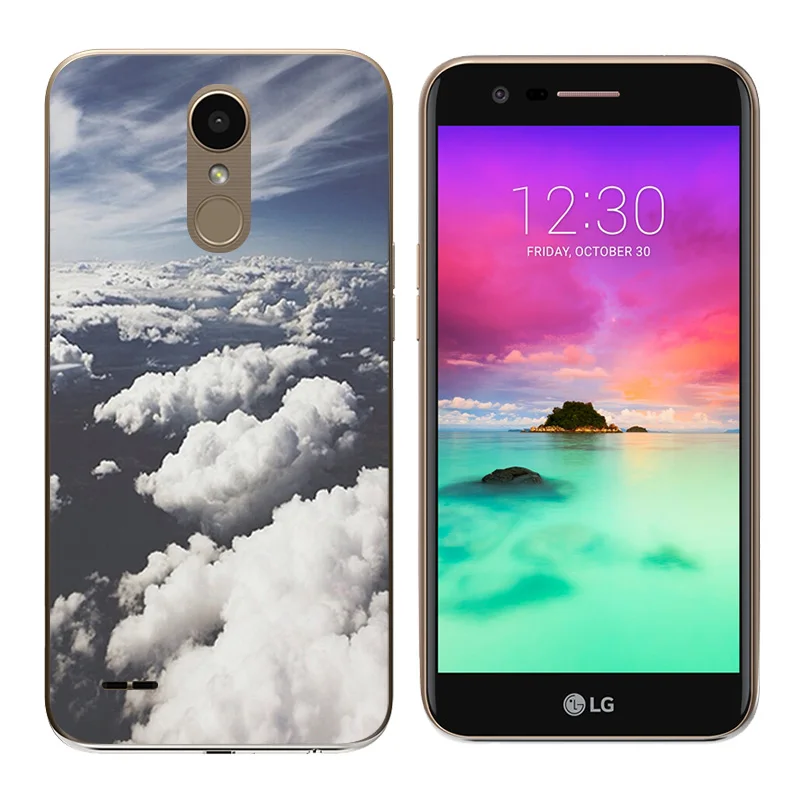 for LG K10 2017 Case Soft Silicone Expression Printing LV5 / X400 M250 M250N Cover Phone Bags |