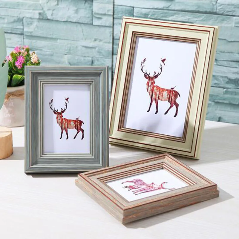 Фоторамка из смолы в скандинавском стиле настольный настенный держатель для