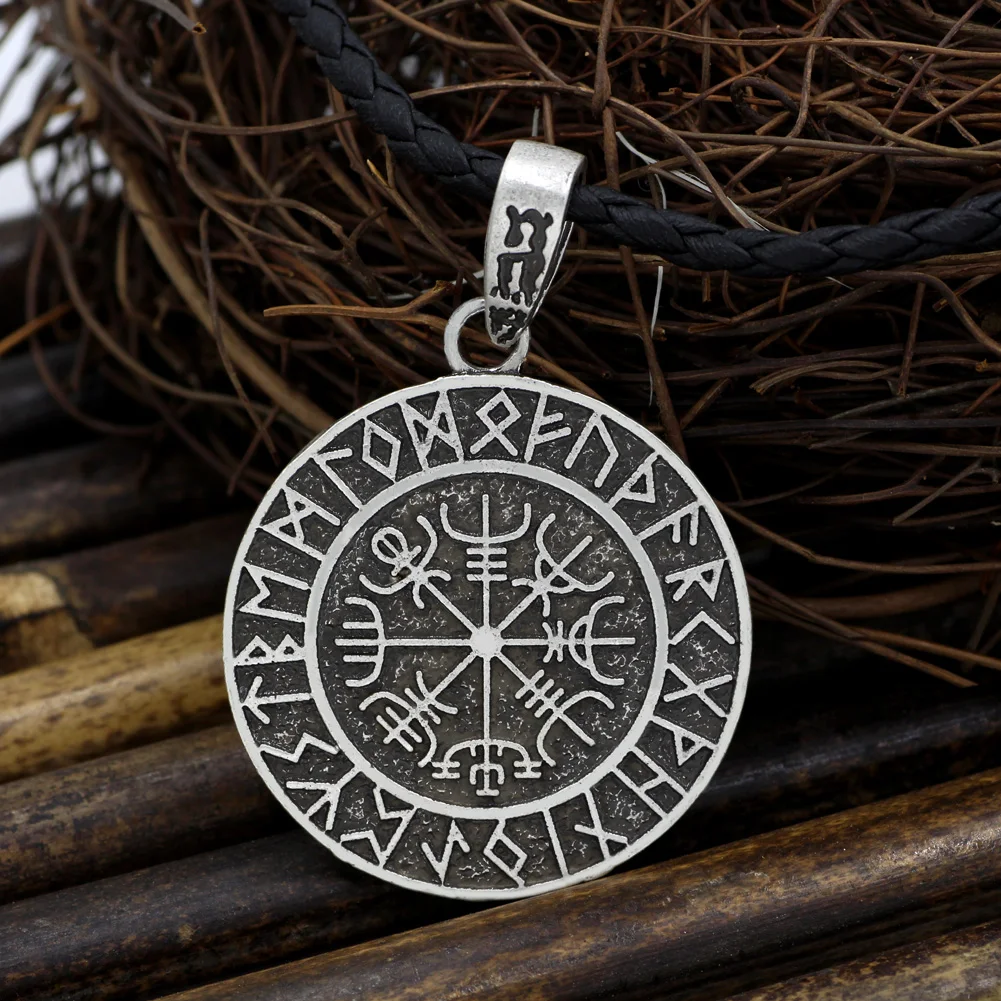 Youe shone Old Norse Helm of Awe AEGISHJALMUR скандинавский символ Viking ожерелье с подвеской в форме